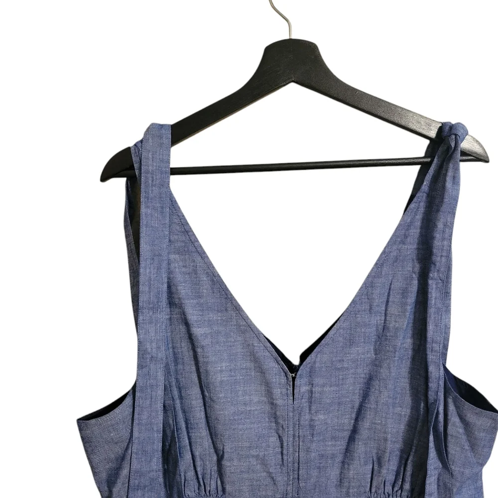 Hope & Henry Blue Sleeveless Jumpsuit